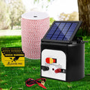 Fence Energiser 8KM Solar Powered Electric 2KM Poly Wire