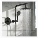 Rain Shower Head Set With Mixer Round Handheld Shower
