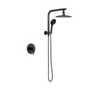 Rain Shower Head Set With Mixer Round Handheld Shower