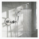 Rain Shower Head Set With Mixer Round Handheld Shower