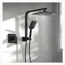 Rain Shower Head Set With Mixer Square Handheld Shower