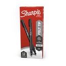 Sharpie Fineliner Pen Black Box Of 12
