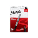 Sharpie Permanent Marker Fine Black Box Of 36