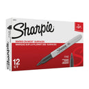 Sharpie Permanent Marker Fine Point Black Np Pack Of 12