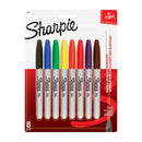 Sharpie Permanent Marker Fine Point Fashion Colours Assorted Pack Of 8