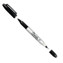 Sharpie Permanent Marker Twin Tip Black Box Of 6