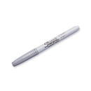 Sharpie Metallic Fine Point Permanent Marker Silver Pack Of 12