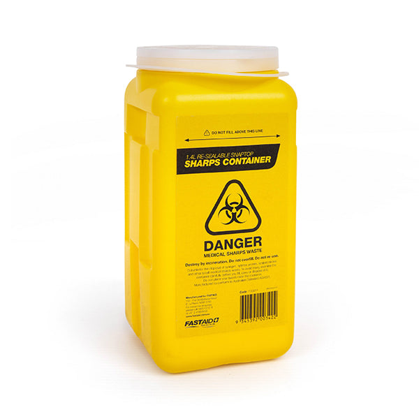 Sharps Hazard Containers Australian Made In Plastic