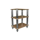 Silcron Steelseries 3 Shelf Hifi Rack Timber
