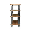 Silcron Steelseries 4 Shelf Hifi Rack Timber
