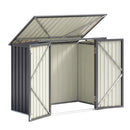 Garden Shed Wheelie Bin Storage Enclosure Outdoor Lockable Steel Cabinet