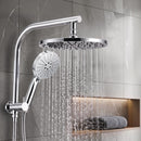 High-Pressure Shower Heads with Anti-burst 1.5m Hose & 304 S.S Rail, Ideal for Bathroom Upgrades and Pet Washing, 10 Inch Rain & 3-Function Combo