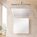 12" Extra Large Rain Shower Head, Air-in Tech for Low Water Pressure, Anti-Clog Silicone Jets for Hard Water Scale, 360¬∞ Swivel, DIY Renters Install, 304 Stainless Steel