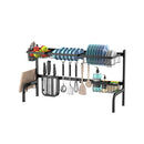 Over Sink Adjustable Dish Drying Rack For Kitchen Counter Storage