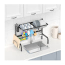 Over Sink Adjustable Dish Drying Rack For Kitchen Counter Storage