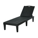 Sun Lounge Adjustable Patio Furniture Black