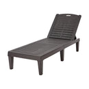 Sun Lounge Adjustable Patio Furniture Brown