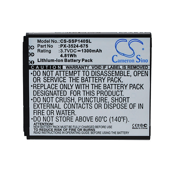 Cameron Sino Cs Ssp140Sl 1300Mah Battery For Simvalley Sp 140 Mobile