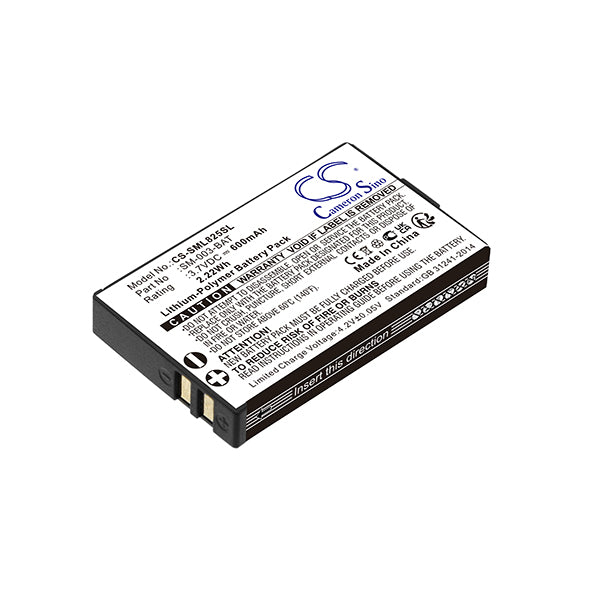 Cameron Sino Cs Sml825Sl 600Mah Battery For Simolio Sm 905Tv Headset