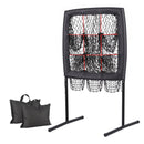 Baseball Pitching Net Training Target Softball Practice 9 Hole Black