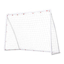 8FT Soccer Football Goal Net UPVC Frame with PE Mesh Weatherproof Portable Goals for Backyard Training Competitive Play