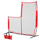 Baseball Pitching Net L Screen Softball Practice Portable Black