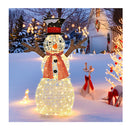 Lighted Standing Snowman With Ground Stakes For Decorations