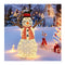 Lighted Standing Snowman With Ground Stakes For Decorations