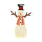 Lighted Standing Snowman With Ground Stakes For Decorations