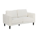2 Seater Sofa 150cm Boucle Seat White