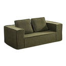2-Seater Compressed Sofa in a Box Couch Sherpa Green