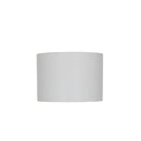 40Cm White Linen Drum Shade