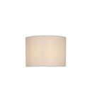 40Cm White Linen Drum Shade