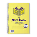 Spirax 570 Notebook A5 200 Pages Side Opening Pack Of 5