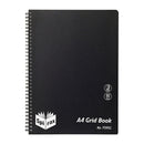 Spirax P595G Pp Grid Book A4 200 Pages Black Side Opening Pack Of 5