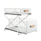 2 Tier Kitchen Bathroom Storage Rack Adjustable Height Organizer