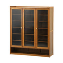 Shoe Storage Cabinet 3 Doors 7 Shelves Brown