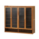 Shoe Storage Cabinet 4 Doors 7 Shelves Brown