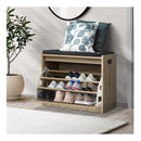 Shoe Cabinet Bench Shoes Storage Shelves Shelf Organizer Cupboard Wooden