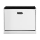 Shoe Storage Bench with PU Seat White