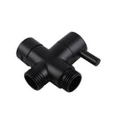 Brass Toilet Bidet Spray Diverter Wash Kit With Pvc Water Hose Black