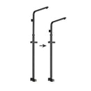 Wels 8 Inches Shower Rail Set With Shower Mixer Black