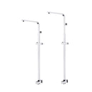 8 Inches Square Hand Held Shower Head Adjustable Height Shower Rail