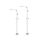 8 Inch Square Hand Held Shower Head Adjustable Height Shower Rail Set