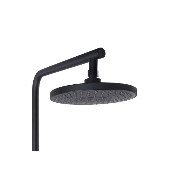 200Mm Shower Head Set Round Gooseneck Arm 5 Modes Handheld Heads Set