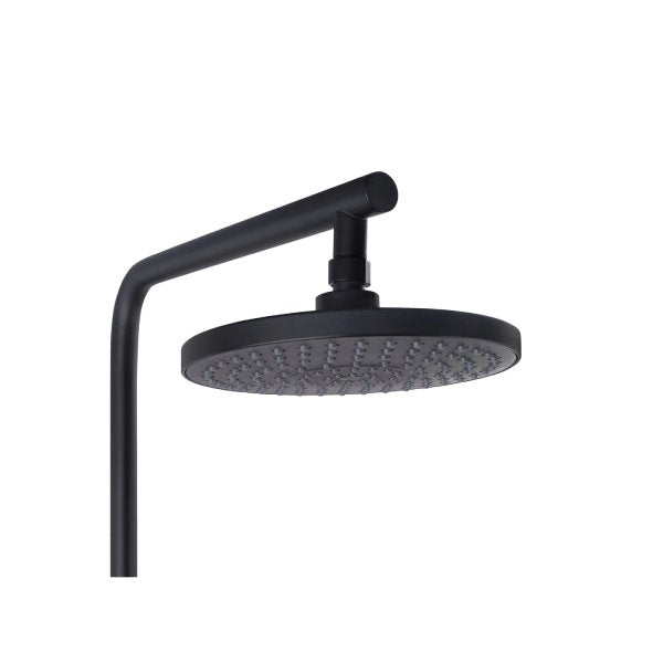 Shower Set Round Gooseneck Arm 5 Modes Handheld Set With Shower Mixer