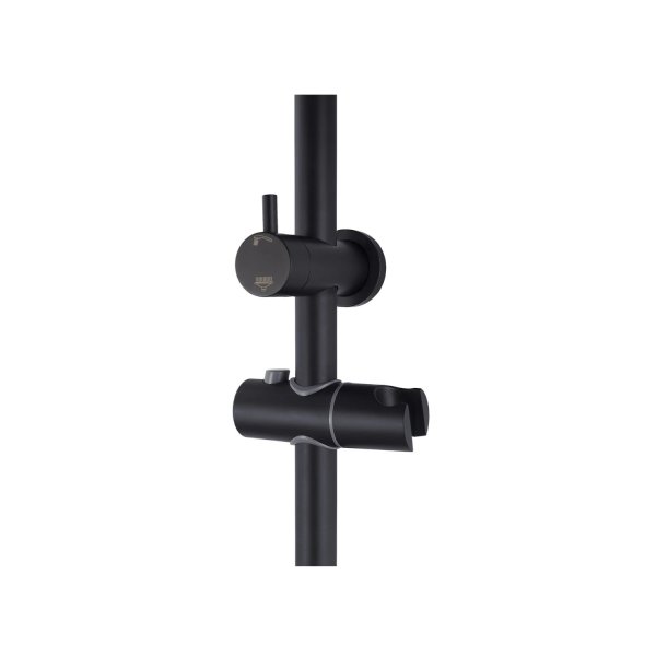 8 Inch Ss304 Shower Heads Set 3 Modes Handheld Head Wall Taps Black