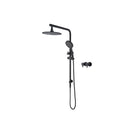 8 Inch Ss304 Shower Heads Set 3 Modes Handheld Head Wall Taps Black