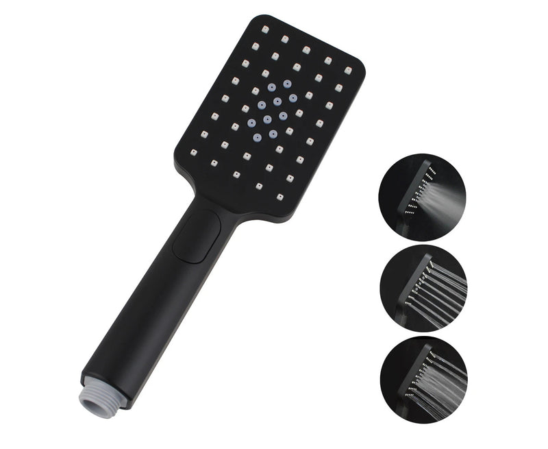 8 Inch Shower Head Ss304 Square 3 Modes Handheld Heads Set