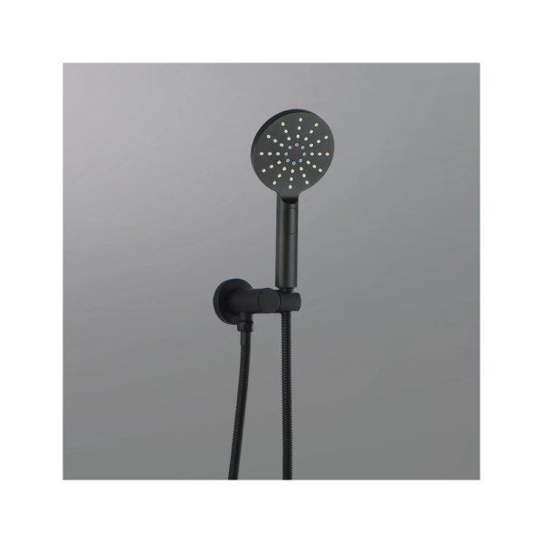 3 Modes Handheld Shower Head Brass Round Shower Holder Water Hose